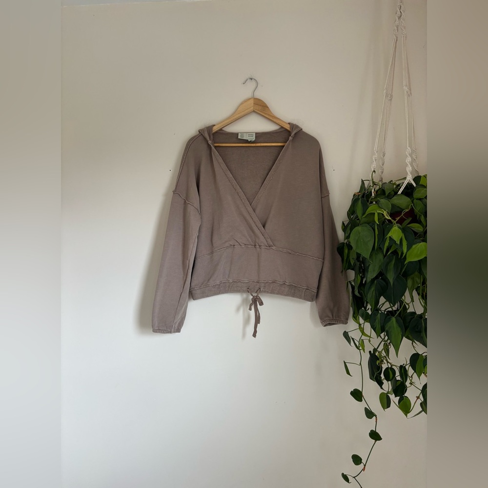 Anthropologie Saturday Sunday Sharon Hoodie in Taupe - Picture 5 of 9